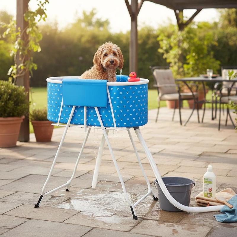 Home Bathroom Wash Basin - Collapsible Pet Wash Basin 33 Inch