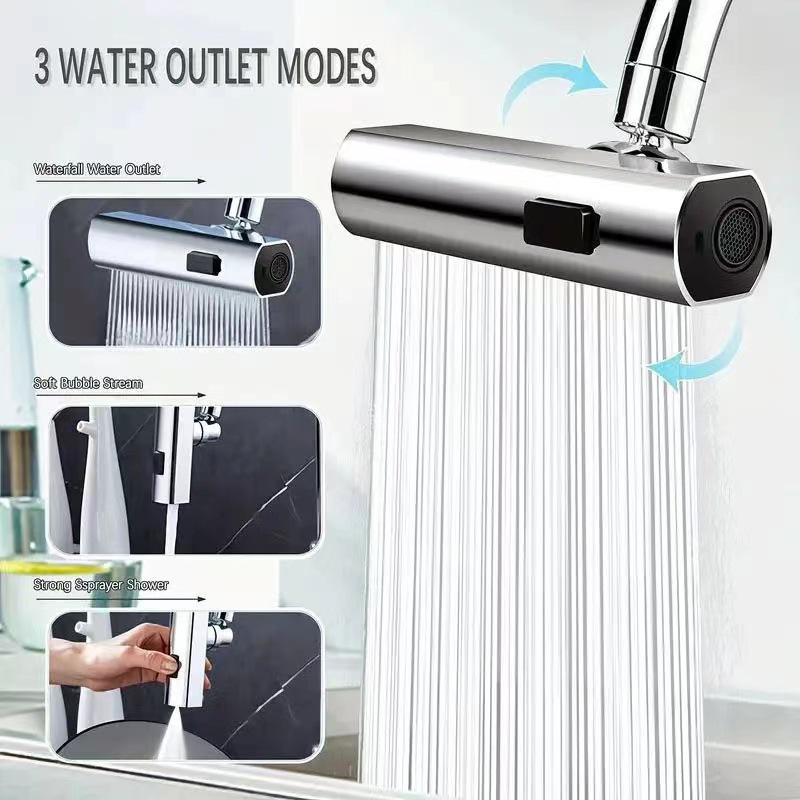 Home Kitchen Bathroom Marketing - 1 Pc 3 Modes Kitchen Faucet