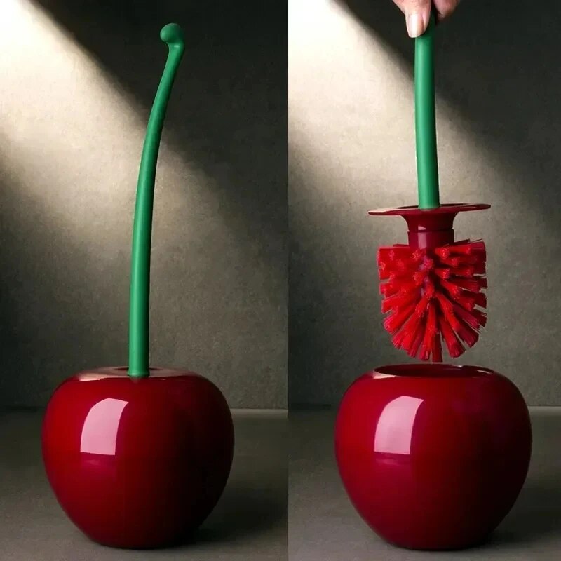 Toilet Brush Holder - 1pc Red Toilet Brush Creative Lovely