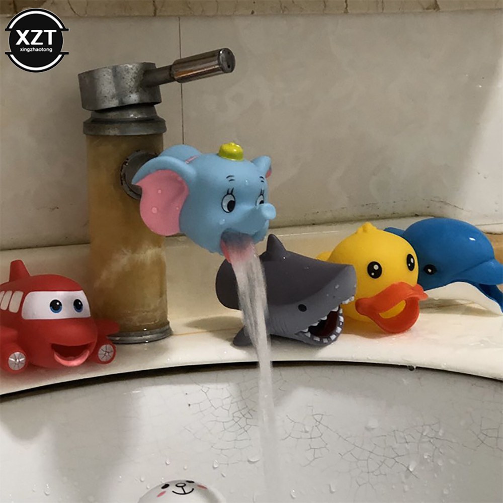 Home Bathroom Wash Basin - Cute Cartoon Faucet Extender for Kids