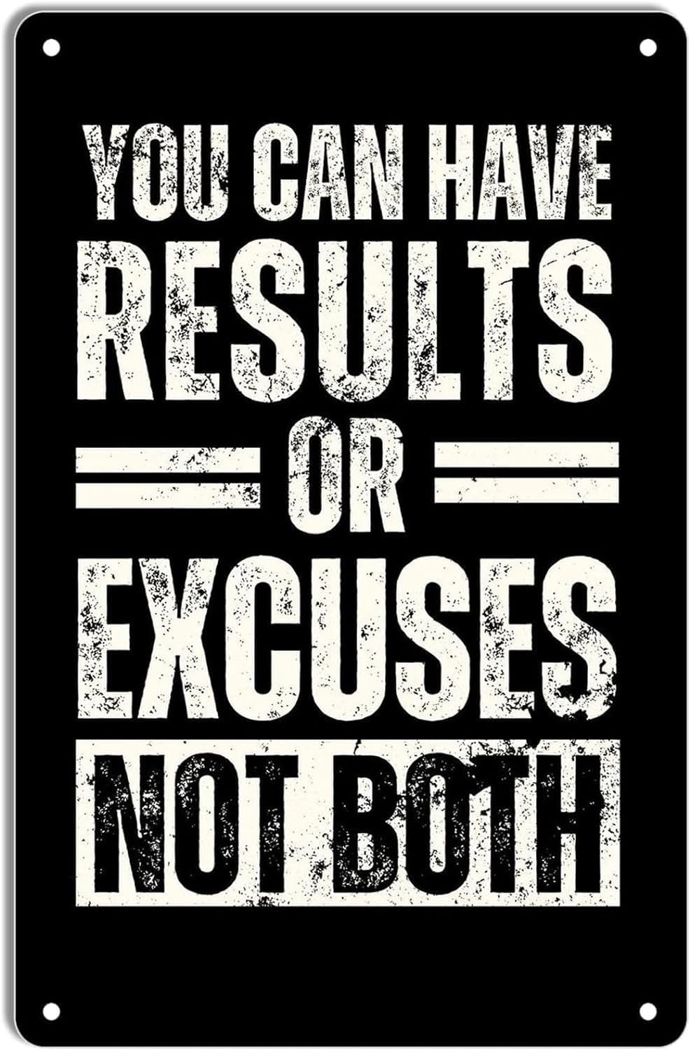 Home Bathroom Wall Art - You Can Have Results Or Excuses