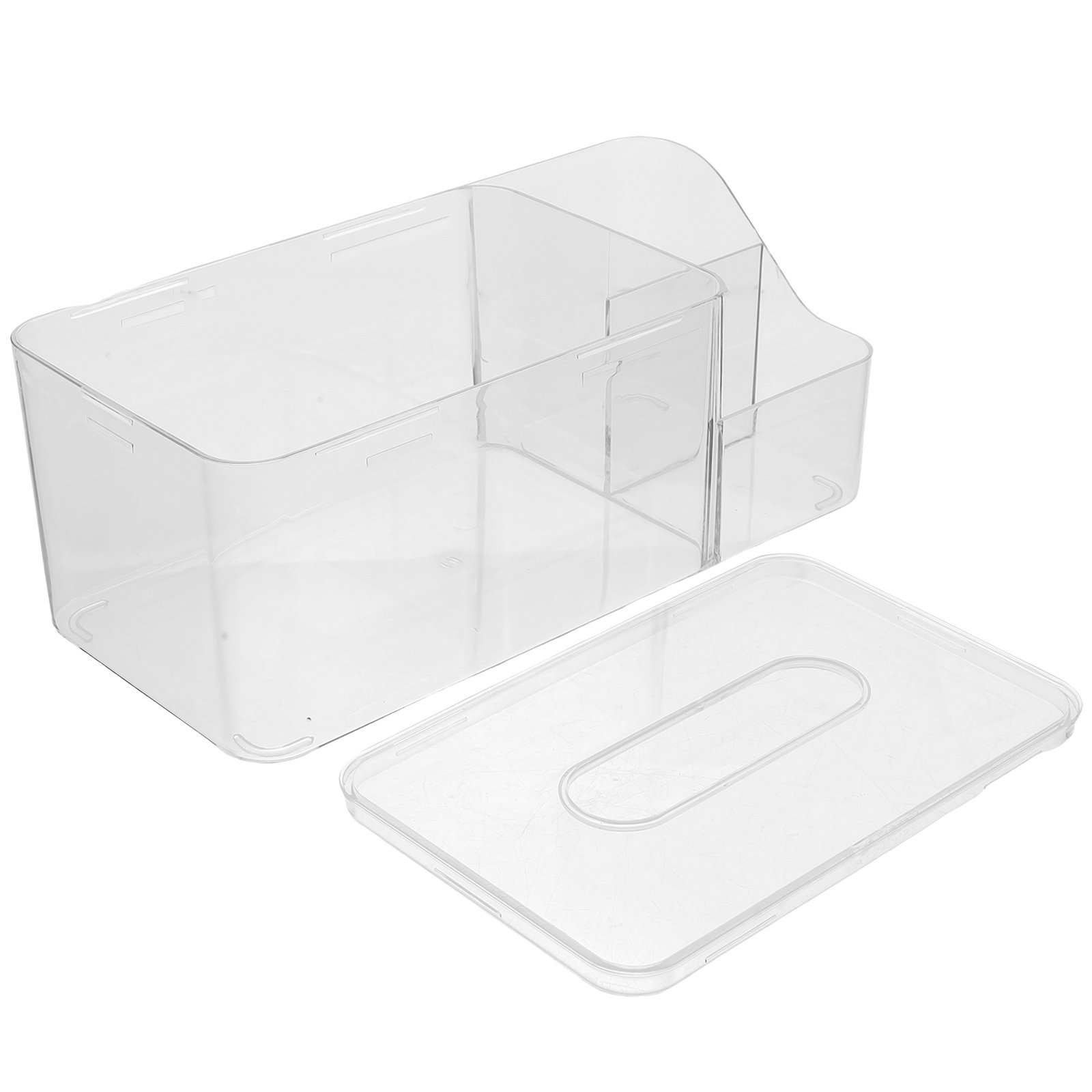 Home Bathroom Paper Towel Holder - Desktop Tissue Box Holder Cover Rectangular