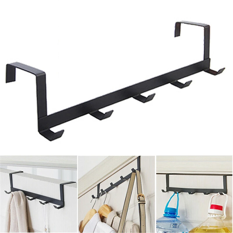 Hooks Over The Door 5 Hooks Ho - Home Kitchen Bathroom Marketing avaliação e preço