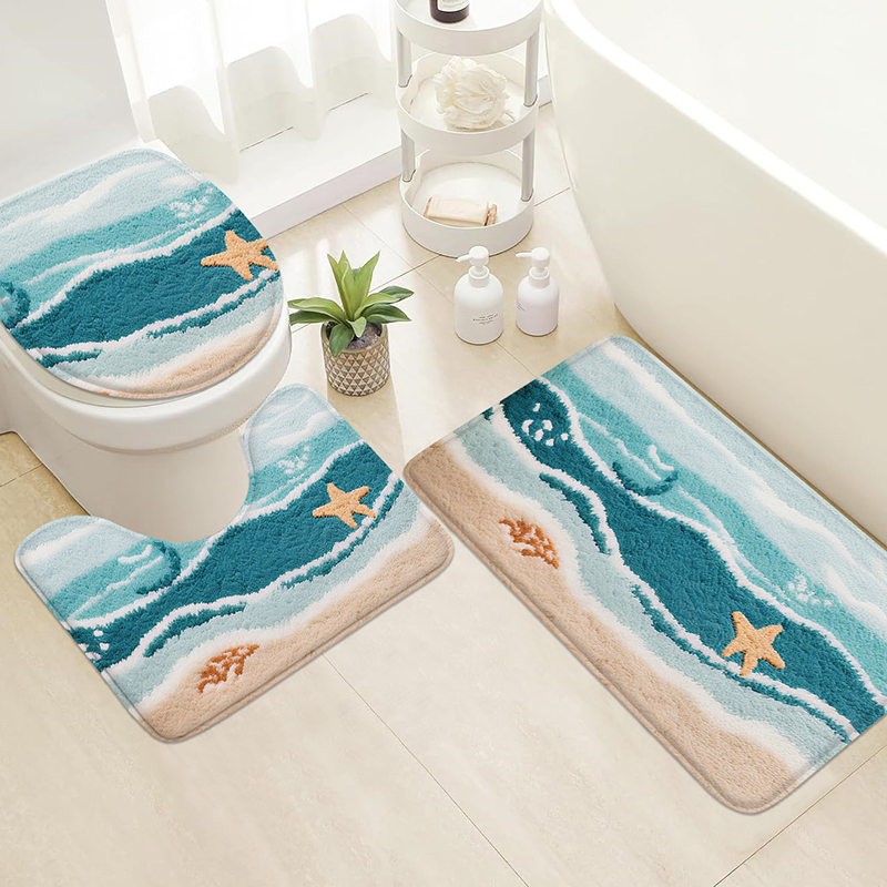 Beach starfish printed home ma - Home Bathroom Wash Basin avaliação e preço
