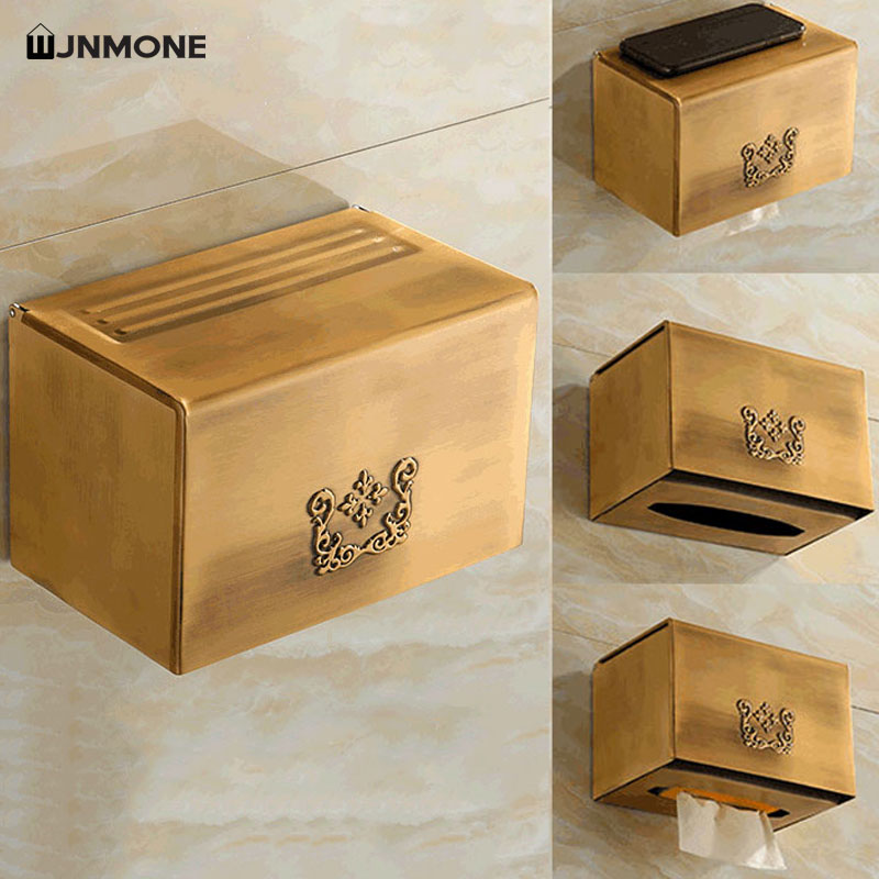 Tissue Box Holder Bathroom Wal - Home Bathroom Paper Towel Holder avaliação e preço
