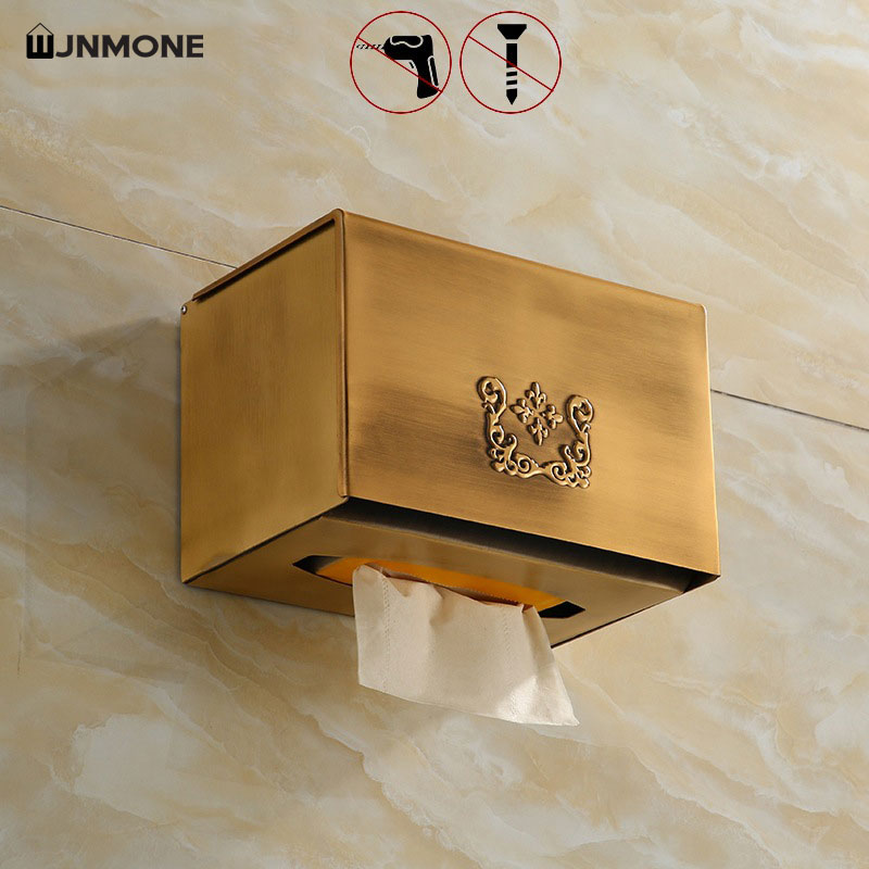 Tissue Box Holder Bathroom Wal - Home Bathroom Paper Towel Holder avaliação e preço