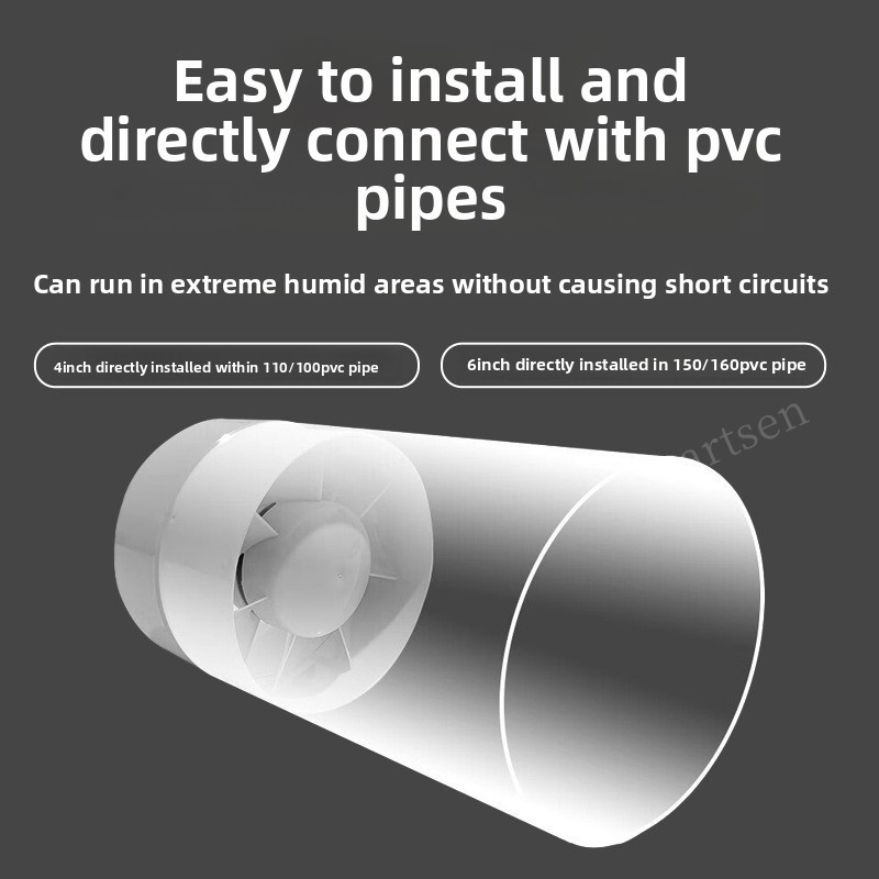 4/6 Inch Inline Duct Fan Air V - Home Bathroom Ventilation avaliação e preço