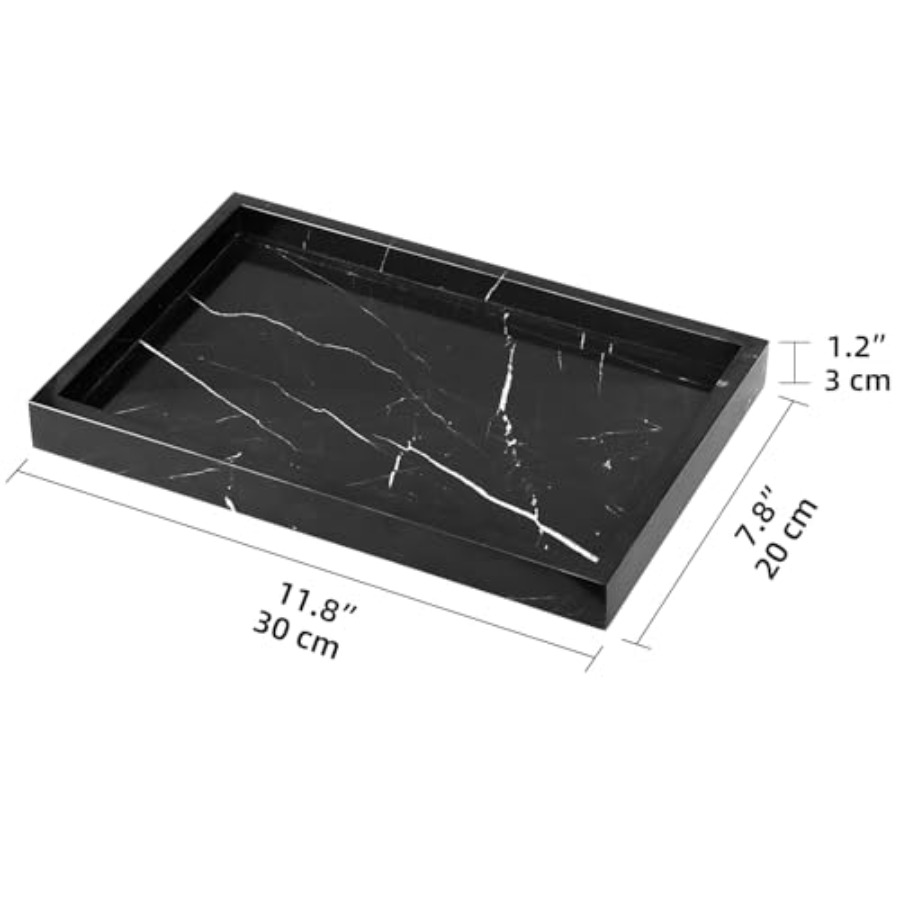 Marble Bathroom Vanity Tray, N - Home Kitchen & Bathroom avaliação e preço