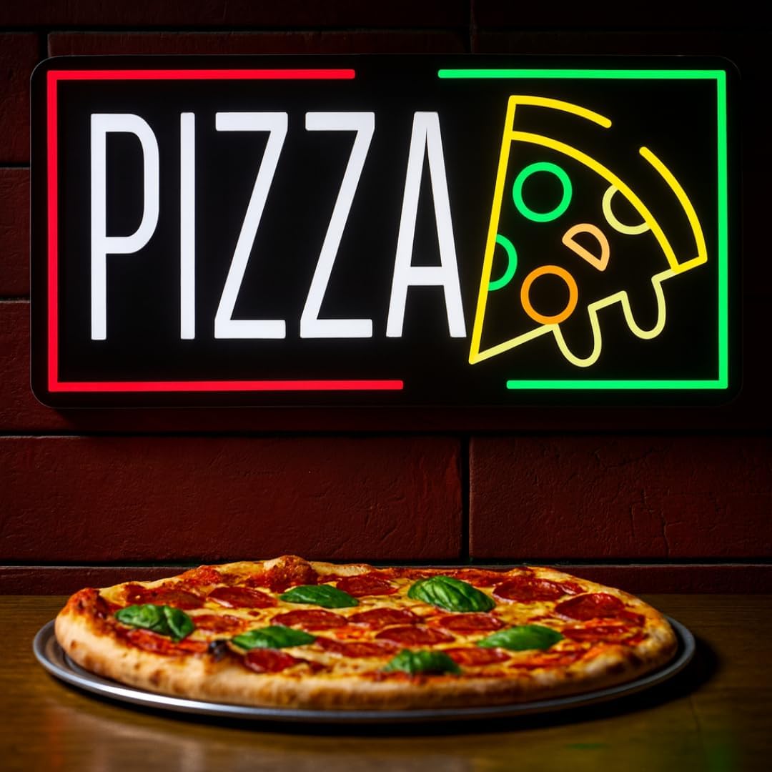 Pizza Neon Sign Business USB L - Home Kitchen & Bathroom avaliação e preço