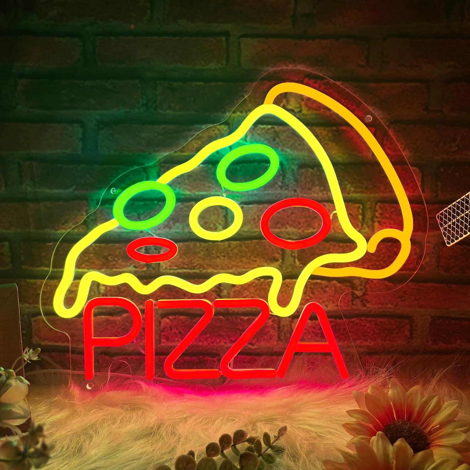 Pizza Neon Sign Business USB L - Home Kitchen & Bathroom avaliação e preço