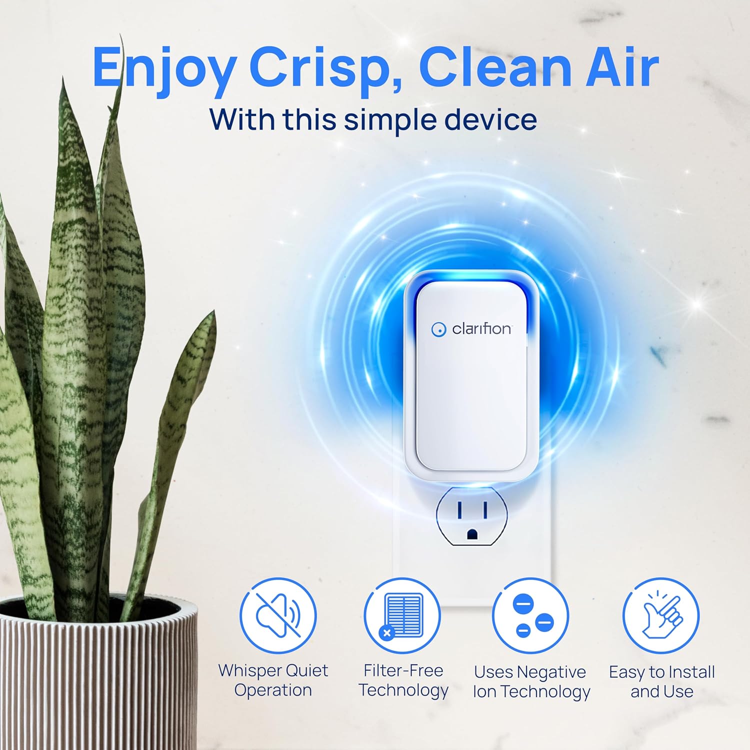 Negative Ion Air Purifier for  - Home Kitchen & Bathroom avaliação e preço
