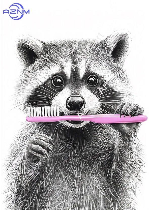 1PC Funny Otter Raccoon Bathro - Home Bathroom Pictures avaliação e preço