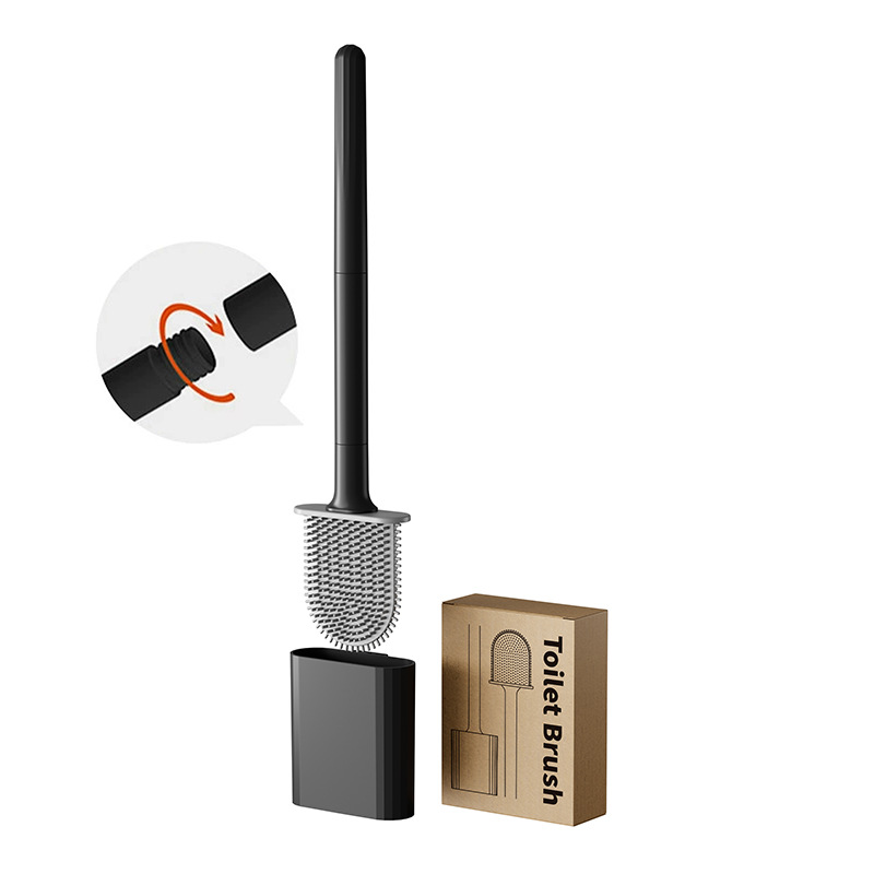 Mini Silicone Toilet Brush wit - Toilet Brush Holder avaliação e preço