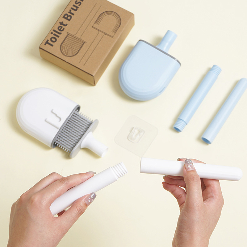 Mini Silicone Toilet Brush wit - Toilet Brush Holder avaliação e preço