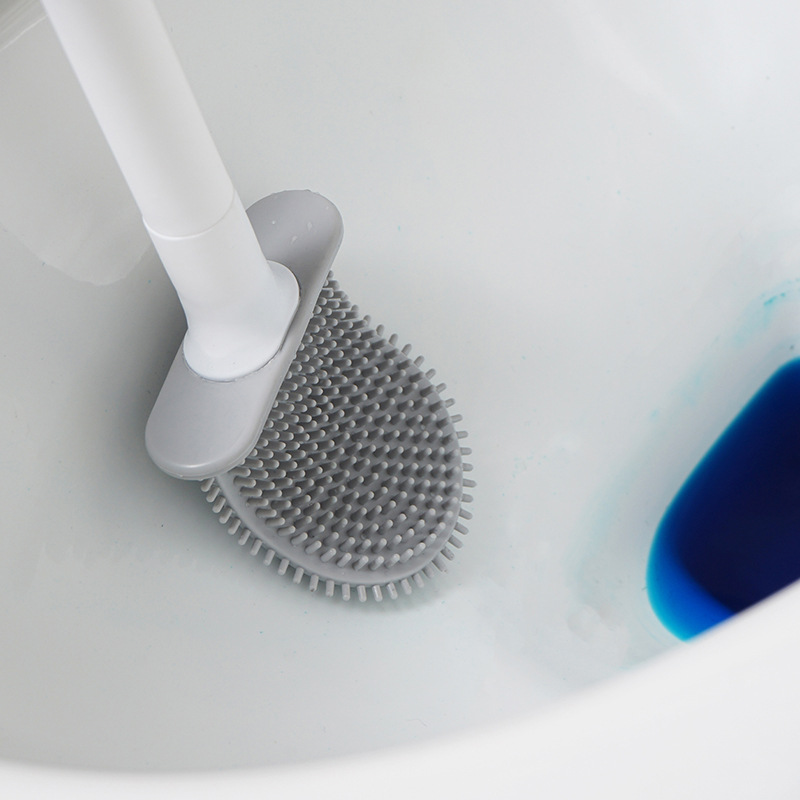 Mini Silicone Toilet Brush wit - Toilet Brush Holder avaliação e preço