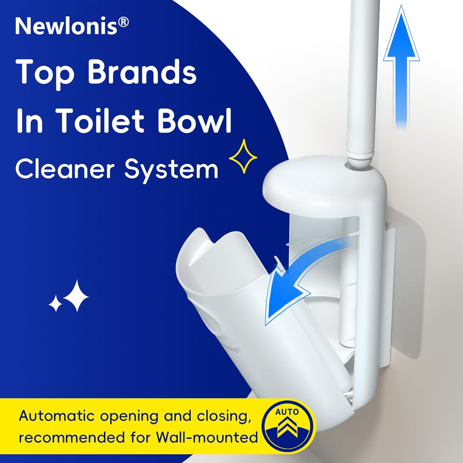Disposable Toilet Brush with 8 - Toilet Brush Holder avaliação e preço