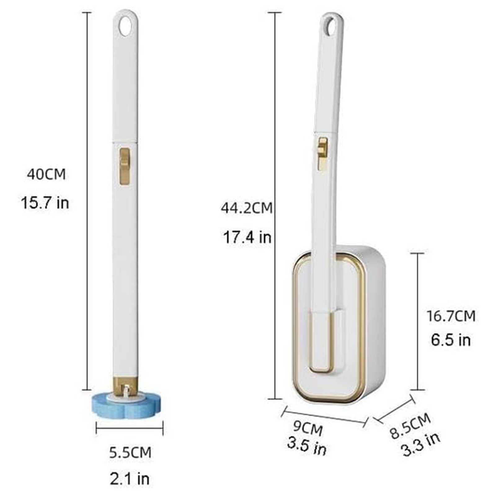 Disposable Toilet Brush with 3 - Toilet Brush Holder avaliação e preço