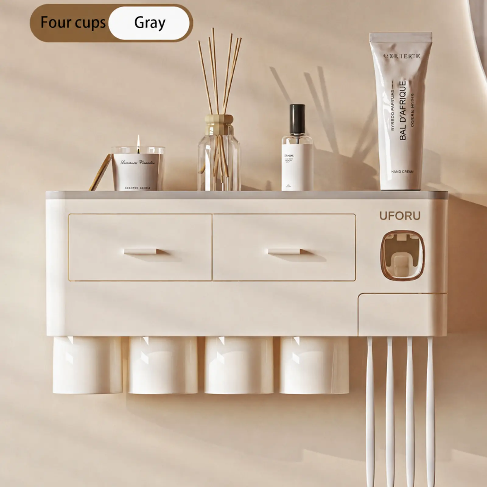 2-4 Cup Capacity Bathroom Toot - Home Essentials Bathroom Organizer avaliação e preço