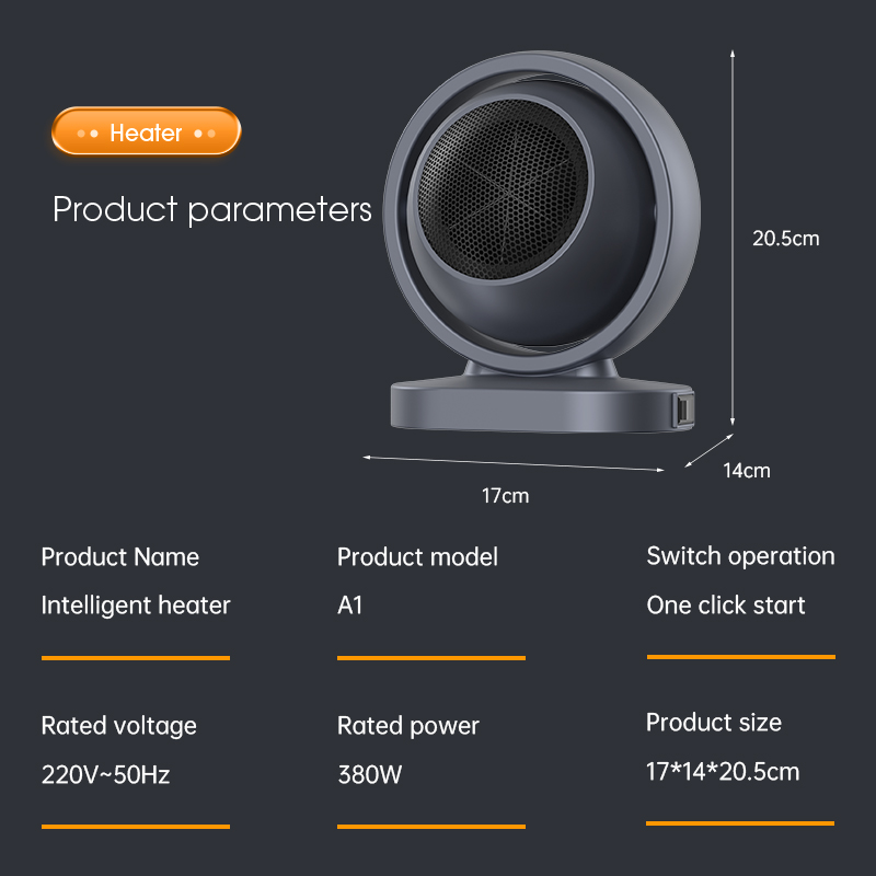 380W Electric Heater Portable  - Home Bathroom Ventilation avaliação e preço