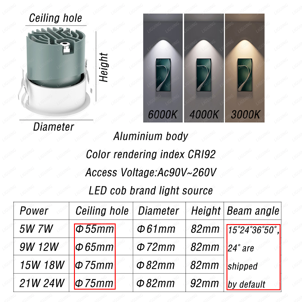 Embedded Waterproof LED Ceilin - Home Bathroom Wash Basin avaliação e preço