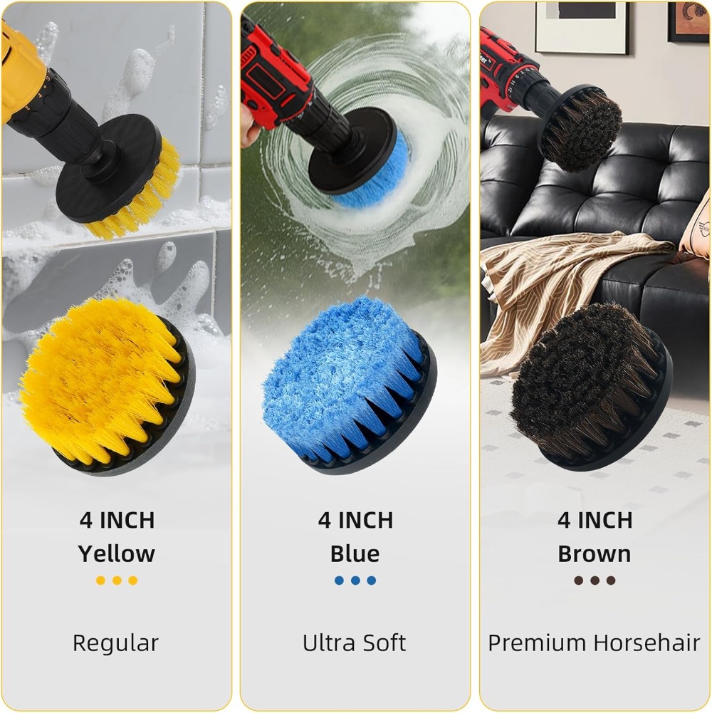 9 Pcs Drill Brush Attachments  - Home Bathroom Sink avaliação e preço