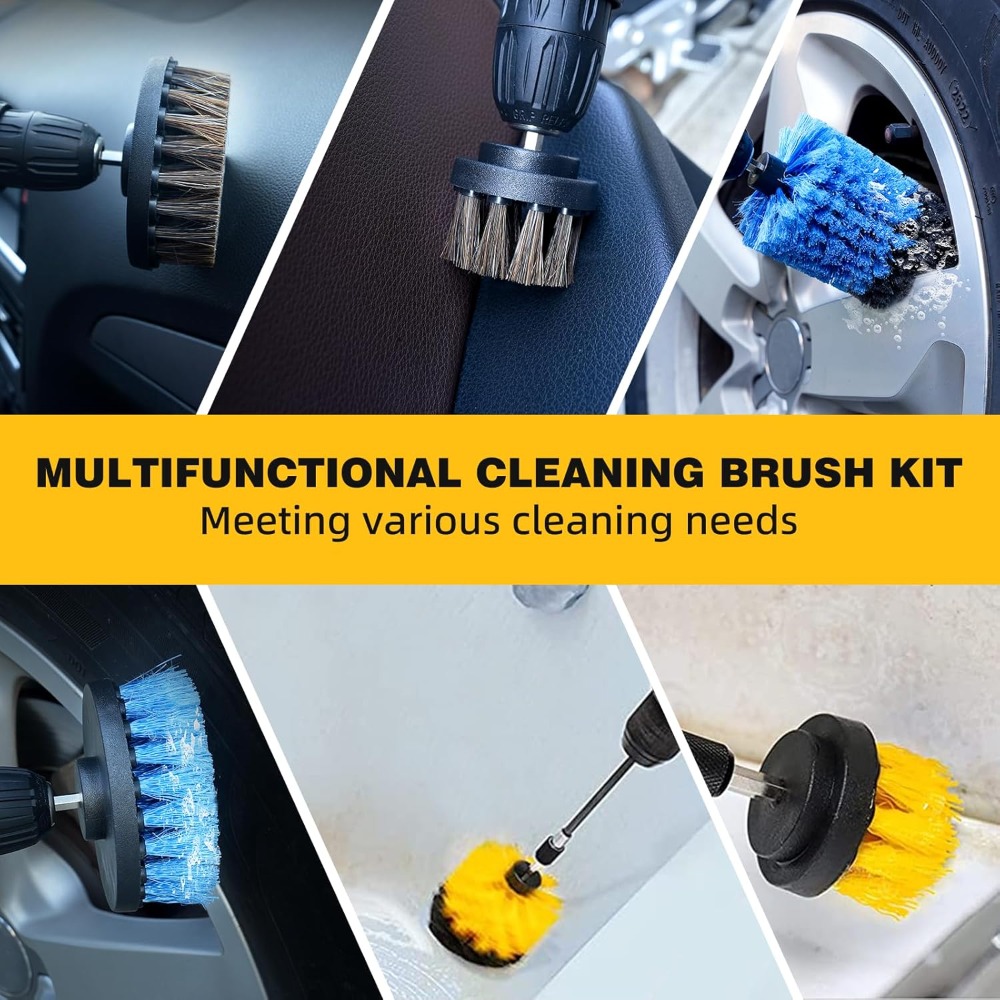 9 Pcs Drill Brush Attachments  - Home Bathroom Sink avaliação e preço