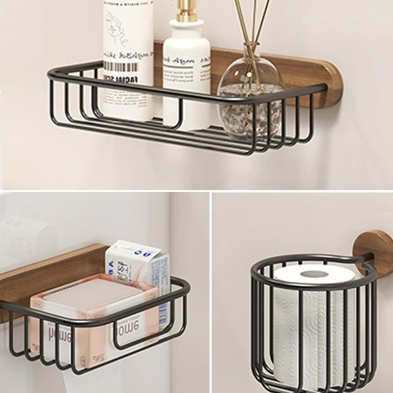 Solid Wood Tissue Holder Witho - Home Bathroom Paper Towel Holder avaliação e preço