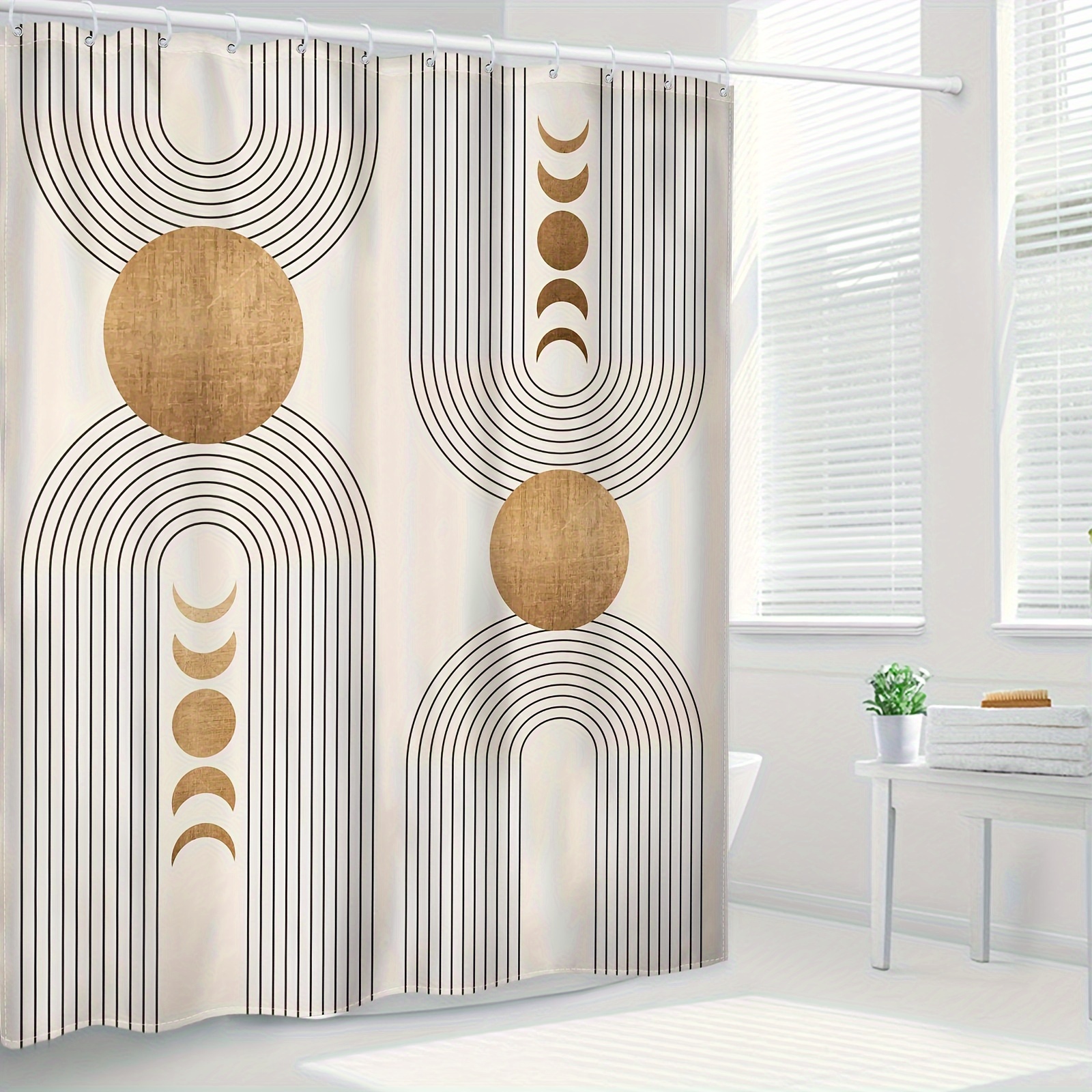 Shower Curtain Bath Curtains 7 - Home Bathroom Tub avaliação e preço