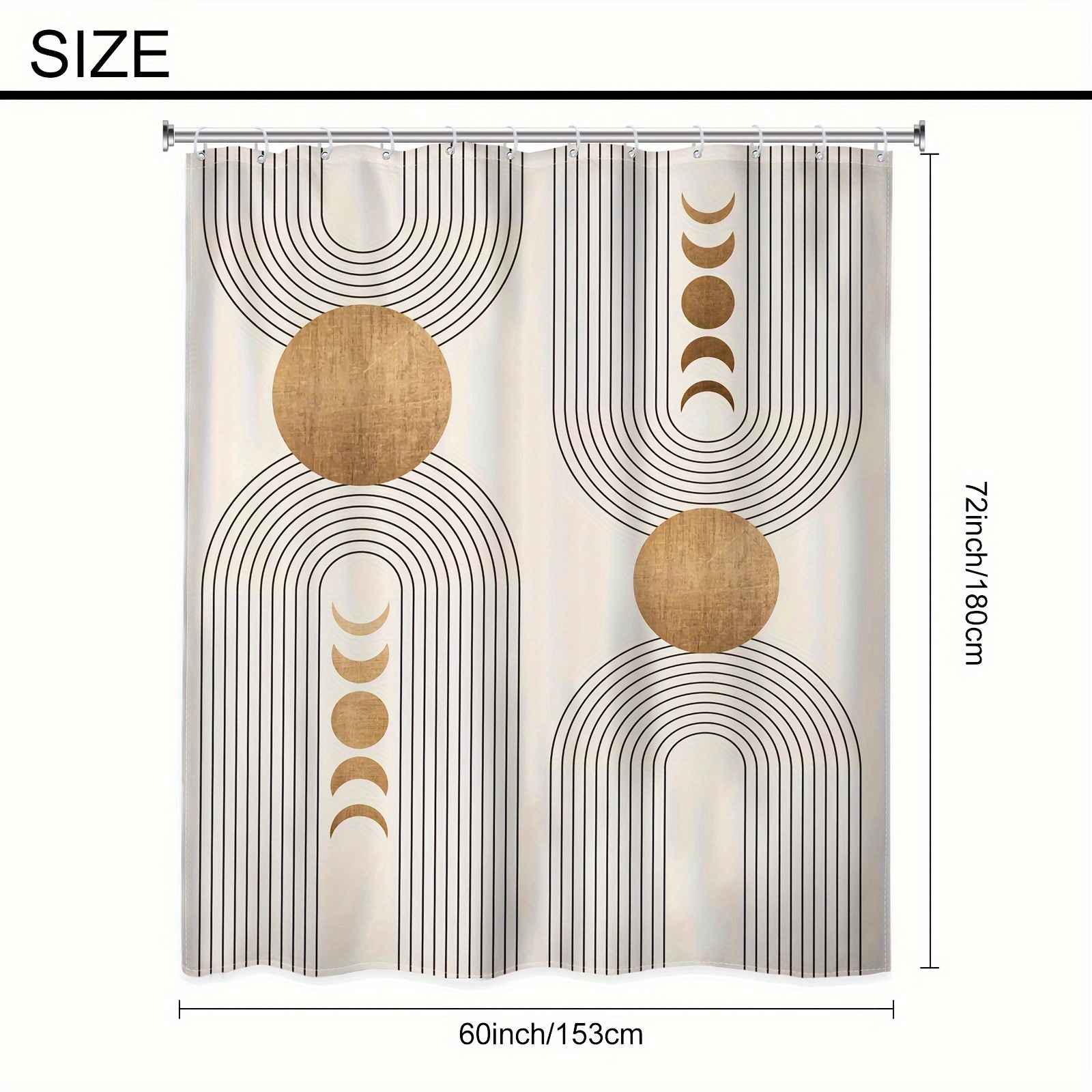 Shower Curtain Bath Curtains 7 - Home Bathroom Tub avaliação e preço