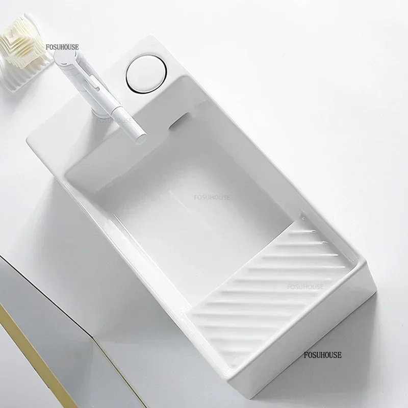 Washbasin Balcony Washing Mach - Home Bathroom Wash Basin avaliação e preço