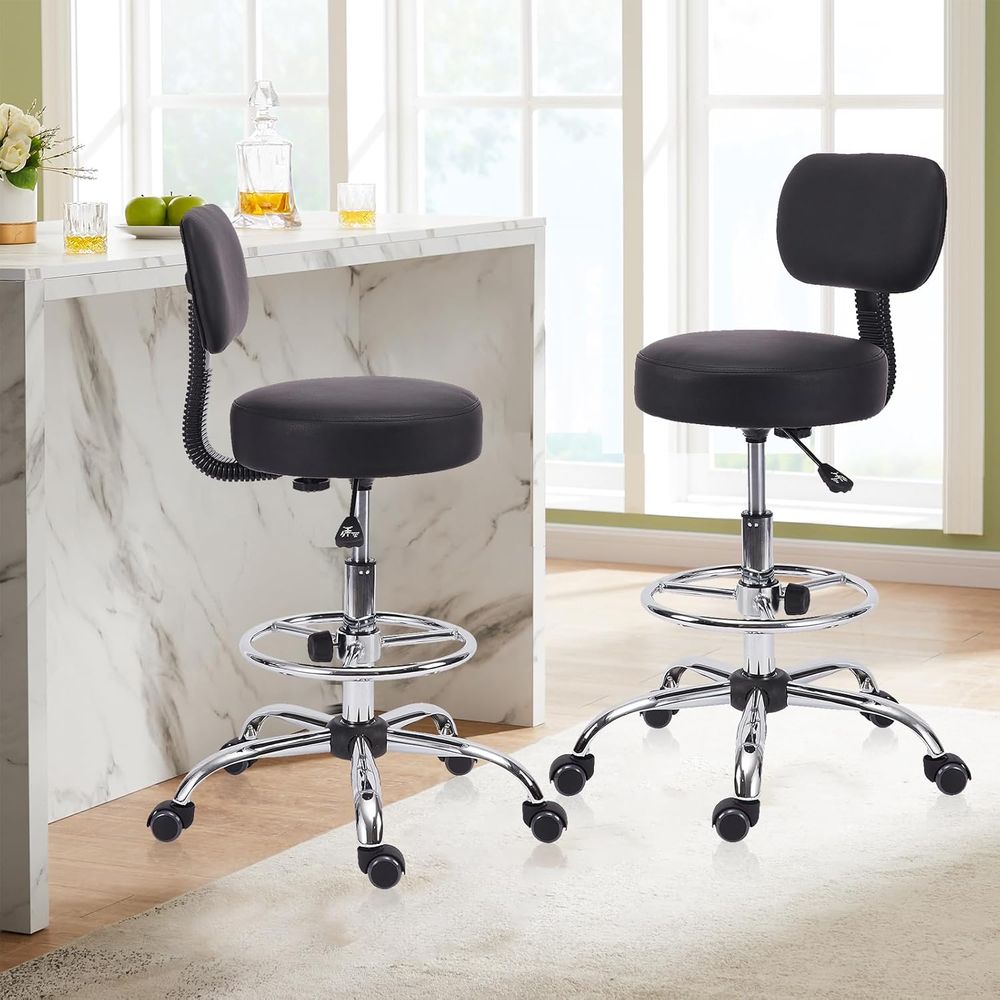 Adjustable Swivel Bar Stool wi - Home Kitchen & Bathroom avaliação e preço