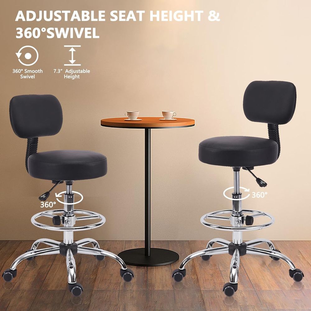 Adjustable Swivel Bar Stool wi - Home Kitchen & Bathroom avaliação e preço