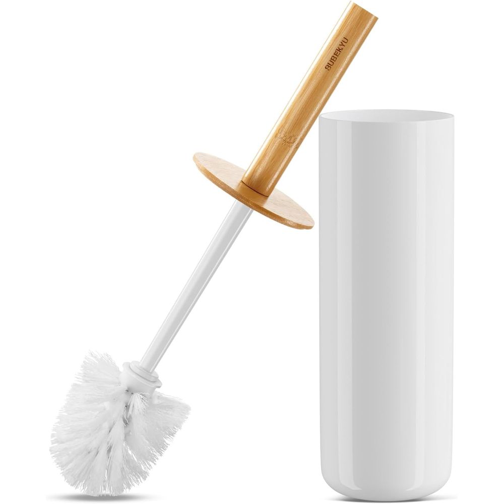 White Bathroom Toilet Bowl Cle - Toilet Brush Holder avaliação e preço