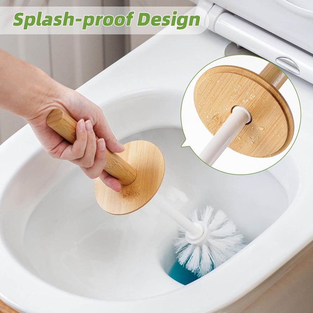 White Bathroom Toilet Bowl Cle - Toilet Brush Holder avaliação e preço