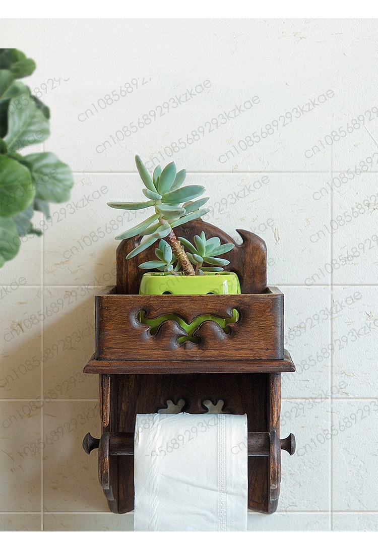 Wooden Paper Towel Holder Toil - Home Bathroom Paper Towel Holder avaliação e preço