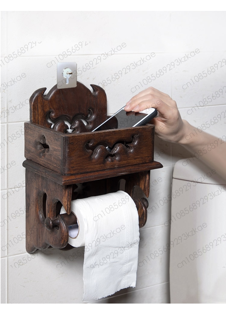 Wooden Paper Towel Holder Toil - Home Bathroom Paper Towel Holder avaliação e preço