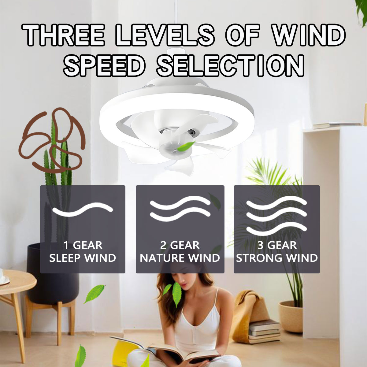 360°Rotating E27 Ceiling Fan B - Home Bathroom Ventilation avaliação e preço