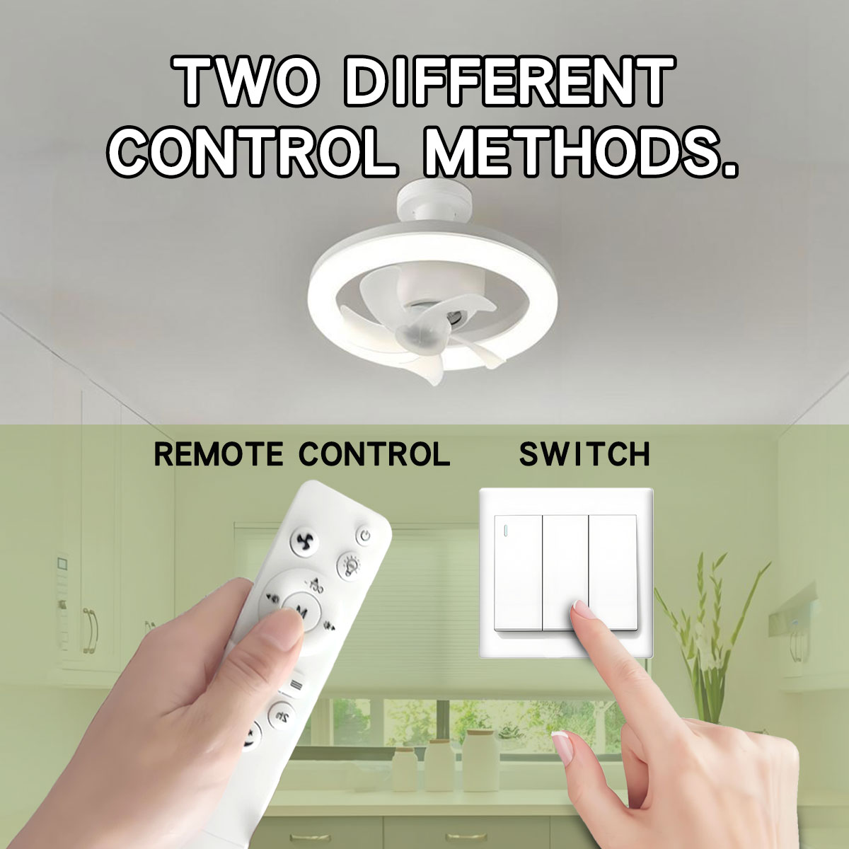 360°Rotating E27 Ceiling Fan B - Home Bathroom Ventilation avaliação e preço