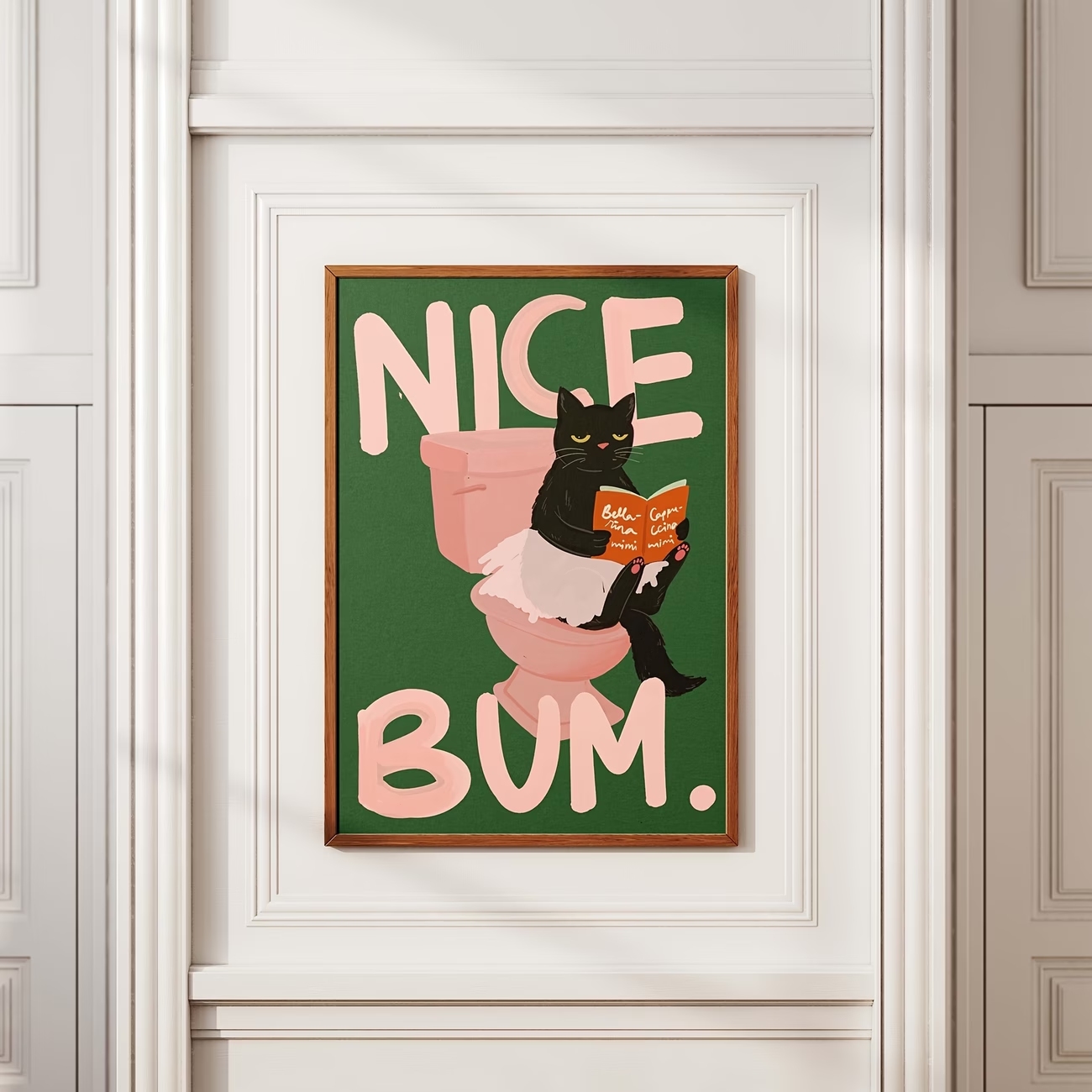 Modern Nice Bum Black Cat Wall - Home Bathroom Pictures avaliação e preço