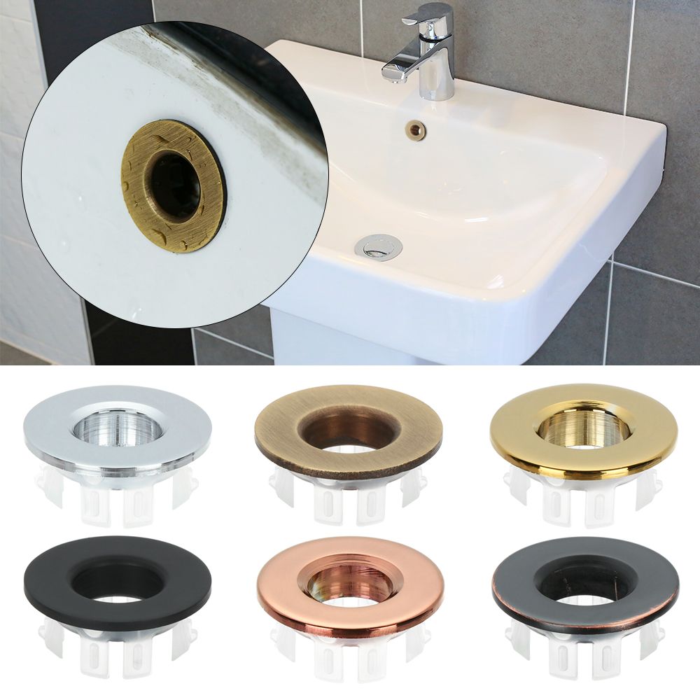 Round Hole Overflow Cover For  - Home Kitchen Bathroom Marketing avaliação e preço
