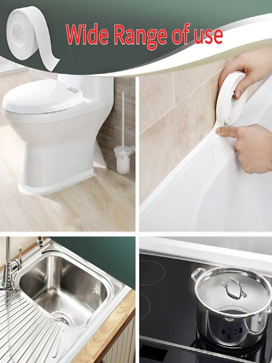 3 Rolls of Waterproof Tape for - Home Bathroom Sink avaliação e preço