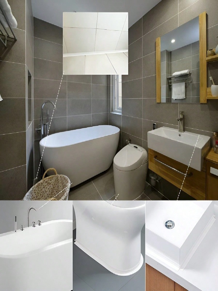 3 Rolls of Waterproof Tape for - Home Bathroom Sink avaliação e preço
