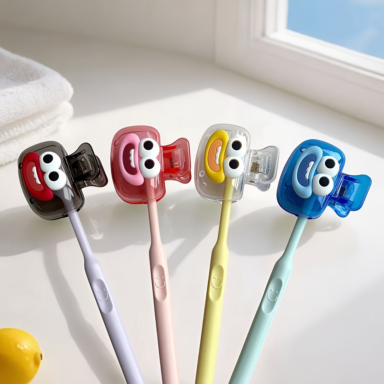 4Pcs Portable Toothbrush Head  - Home Essentials Bathroom Organizer avaliação e preço