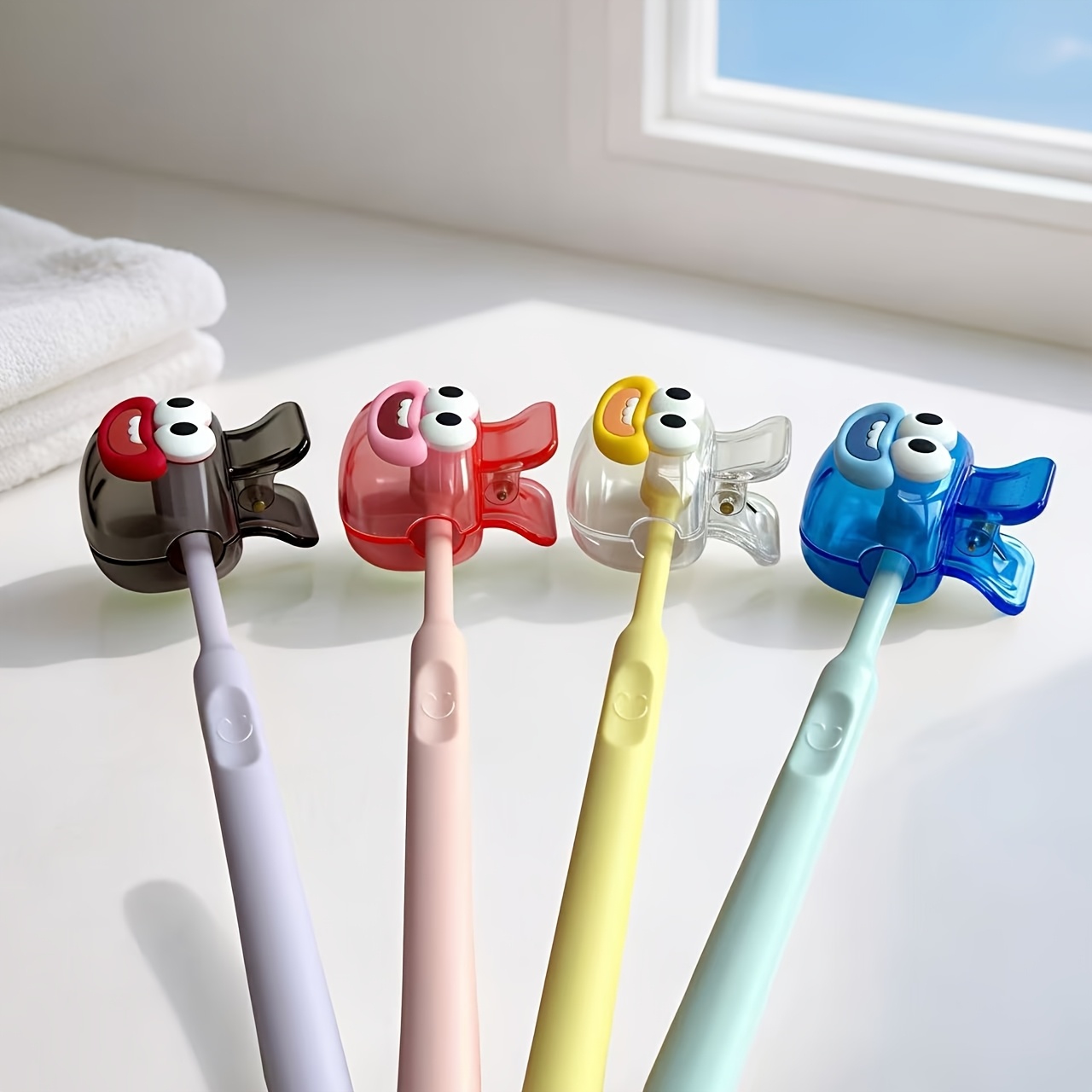 4Pcs Portable Toothbrush Head  - Home Essentials Bathroom Organizer avaliação e preço