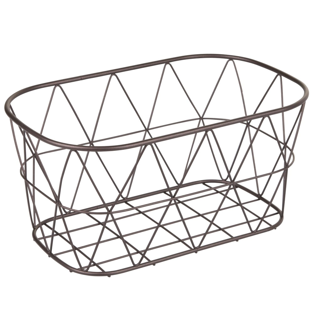 Bronze Steel Wire Storage Bask - Home Essentials Bathroom Organizer avaliação e preço