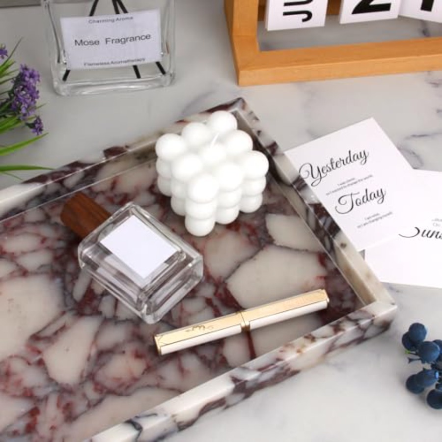 Marble Bathroom Vanity Tray, N - Home Kitchen & Bathroom avaliação e preço