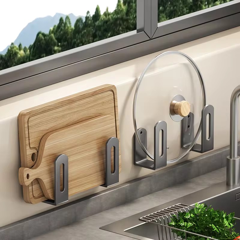 2pcs/set Pot Lid Rack Pot Cove - Home Kitchen Bathroom Marketing avaliação e preço