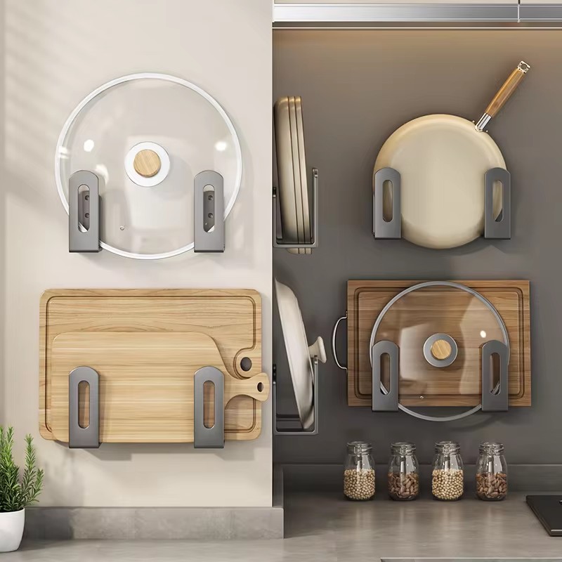 2pcs/set Pot Lid Rack Pot Cove - Home Kitchen Bathroom Marketing avaliação e preço