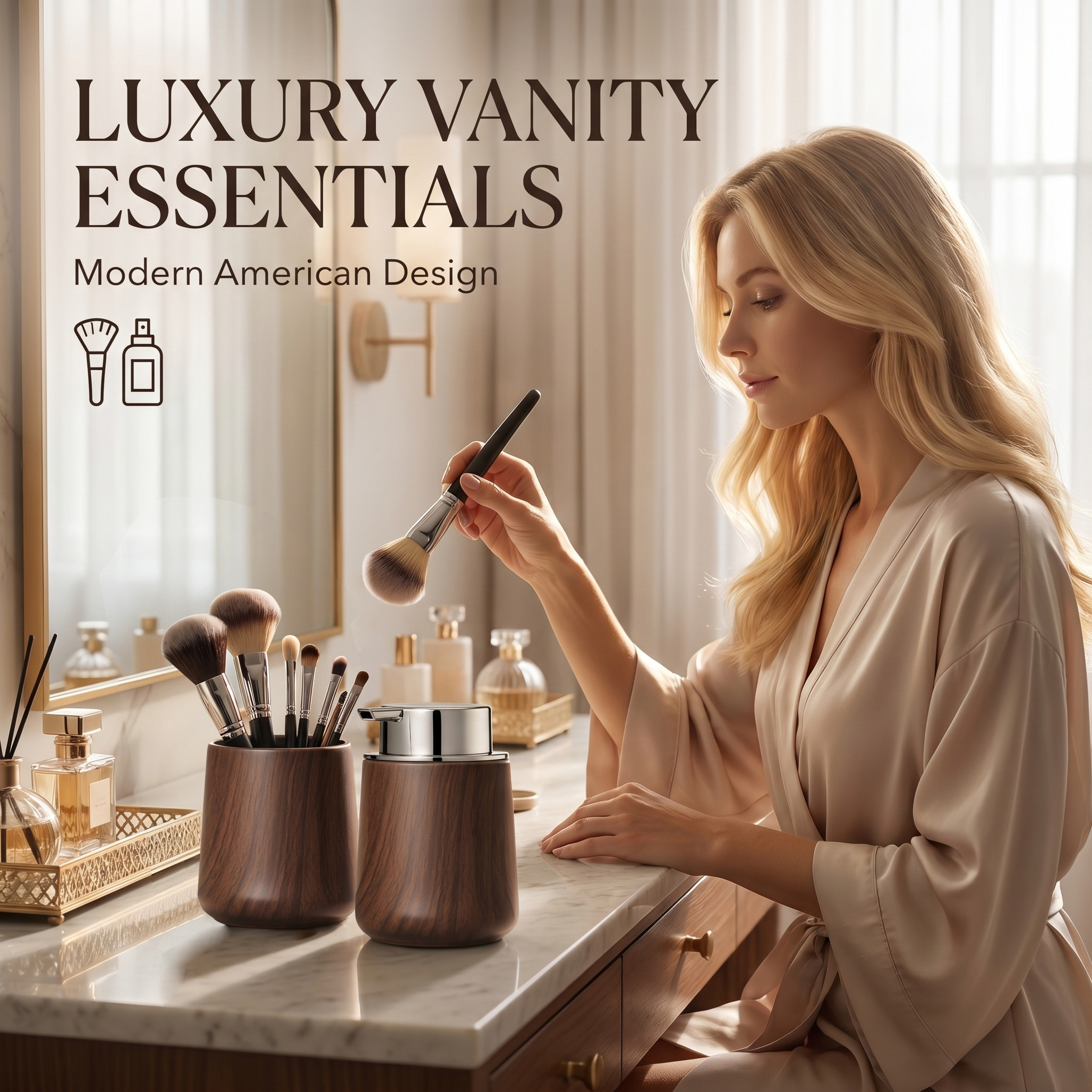 Elegant Hand Soap Dispenser an - Home Essentials Bathroom Organizer avaliação e preço