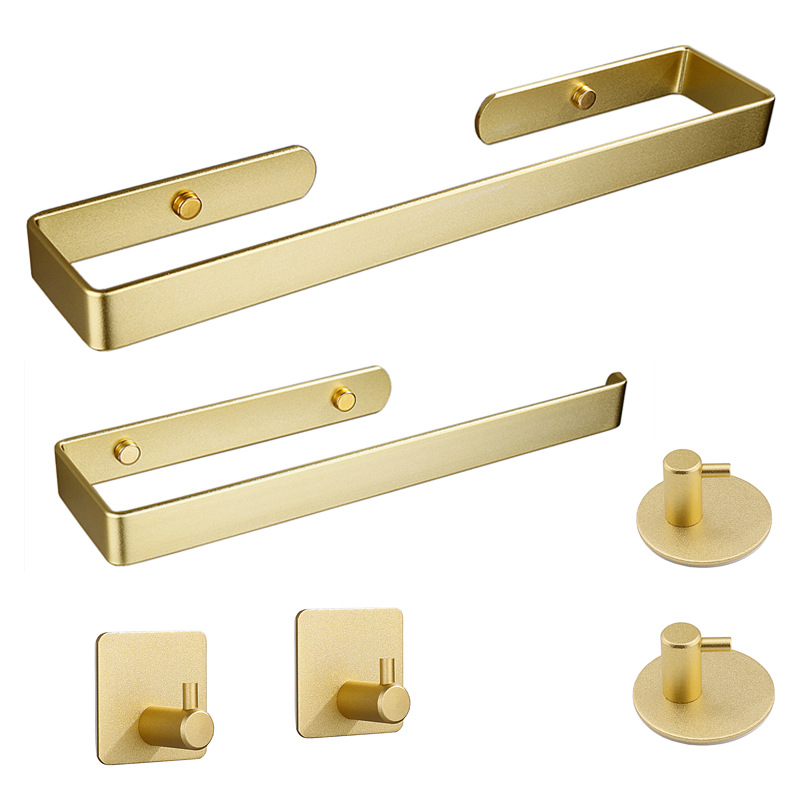 Golden Bathroom Hardware Set T - Home Bathroom Paper Towel Holder avaliação e preço